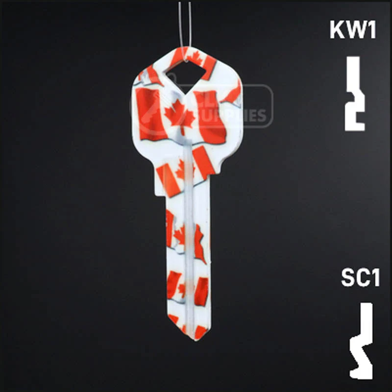 Happy Keys- Canadian Flag Key (Choose Keyway) - Image 24