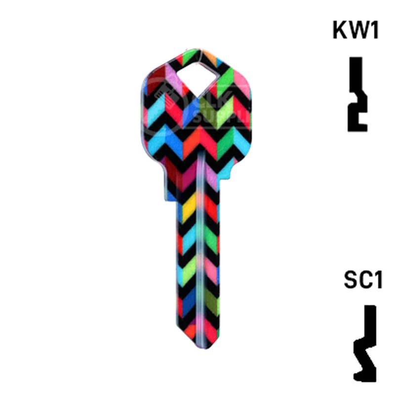 Happy Keys- Chevron Key (Choose Keyway) - Image 3
