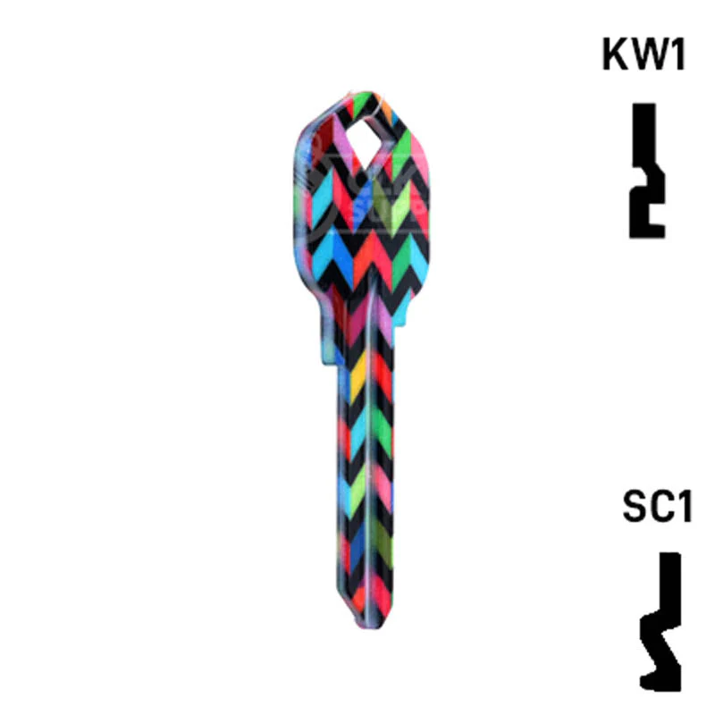 Happy Keys- Chevron Key (Choose Keyway) - Image 5