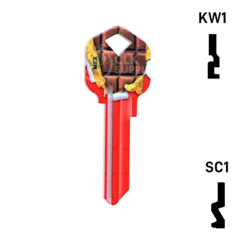 Happy Keys- Chocolate Bar Key (Choose Keyway) - Image 14