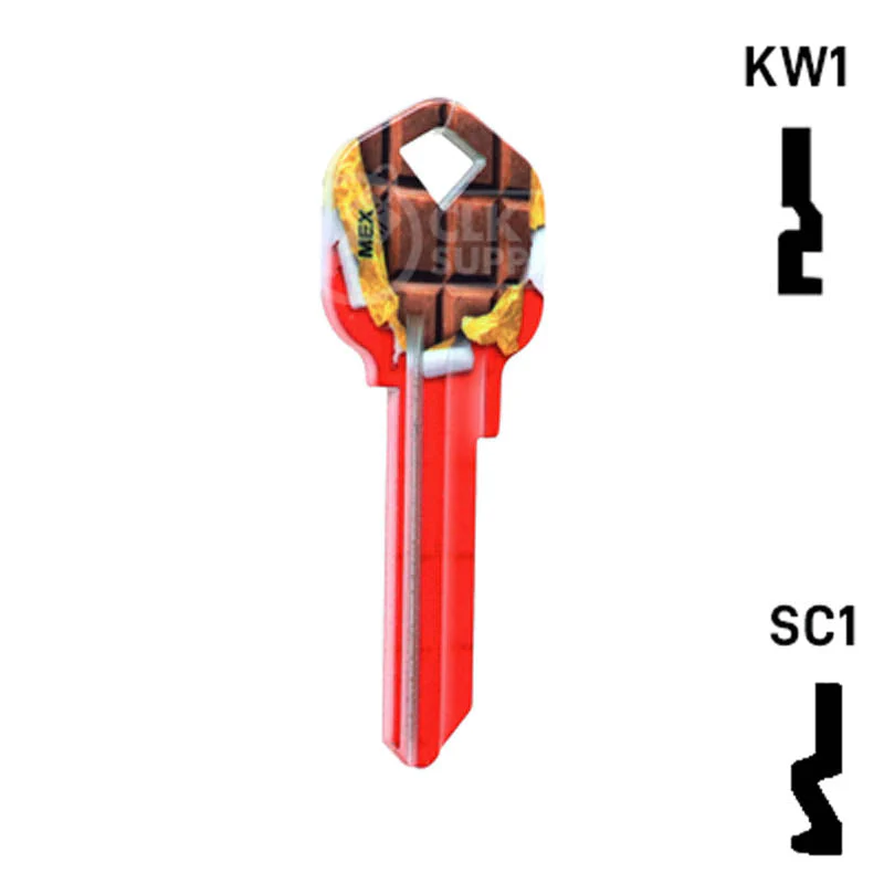 Happy Keys- Chocolate Bar Key (Choose Keyway) - Image 15