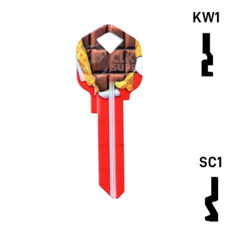 Happy Keys- Chocolate Bar Key (Choose Keyway) - Image 2