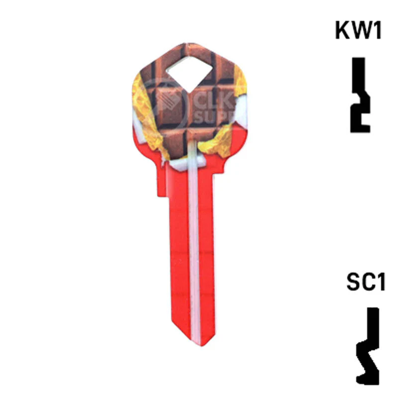 Happy Keys- Chocolate Bar Key (Choose Keyway) - Image 24