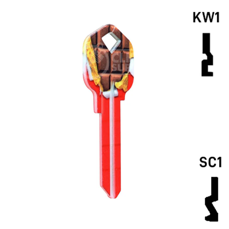 Happy Keys- Chocolate Bar Key (Choose Keyway) - Image 4