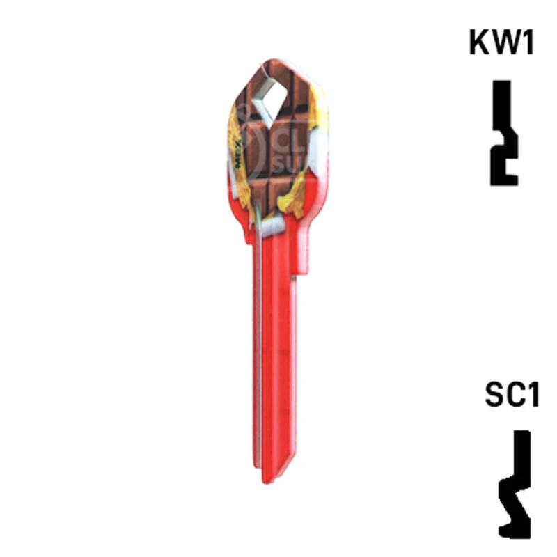 Happy Keys- Chocolate Bar Key (Choose Keyway) - Image 9