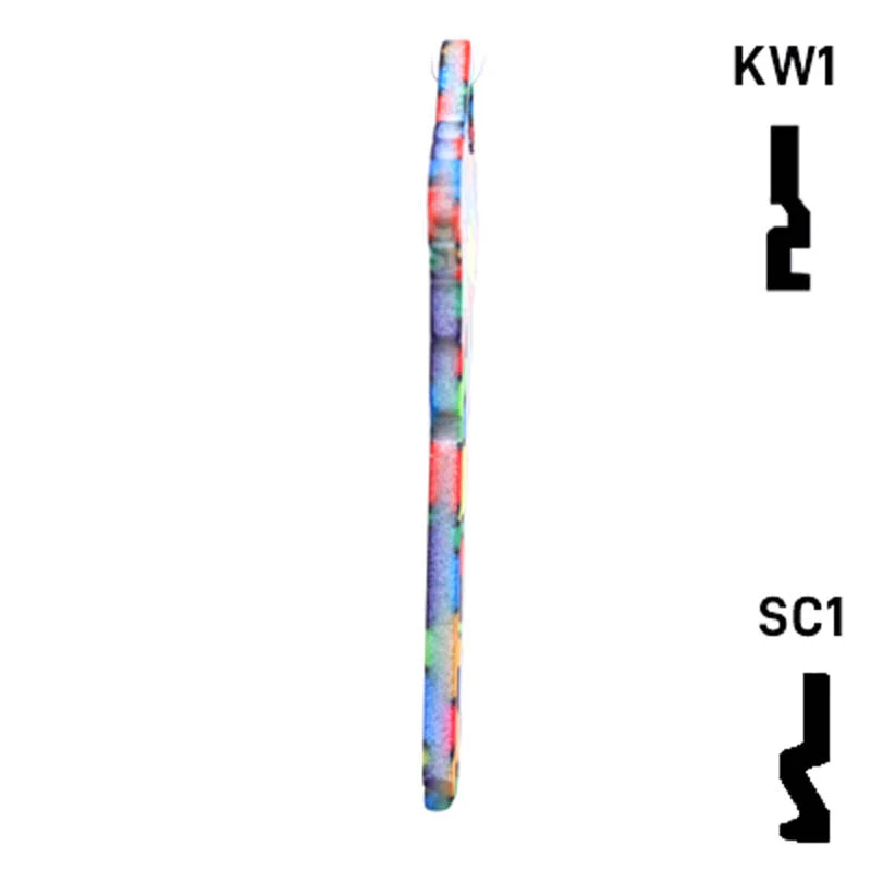 Happy Keys- Colored Glass Key (Choose Keyway) - Image 19