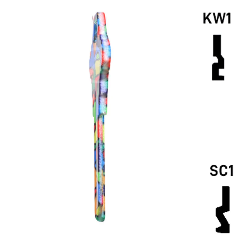 Happy Keys- Colored Glass Key (Choose Keyway) - Image 8