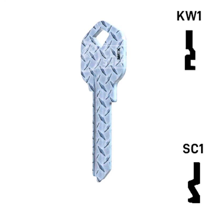 Happy Keys- Diamond Plate Key (Choose Keyway) - Image 10