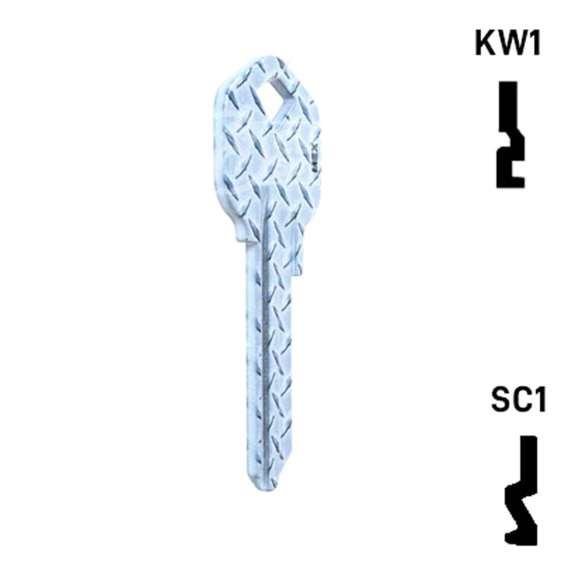 Happy Keys- Diamond Plate Key (Choose Keyway) - Image 17