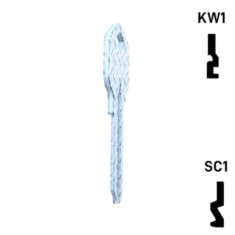 Happy Keys- Diamond Plate Key (Choose Keyway) - Image 6