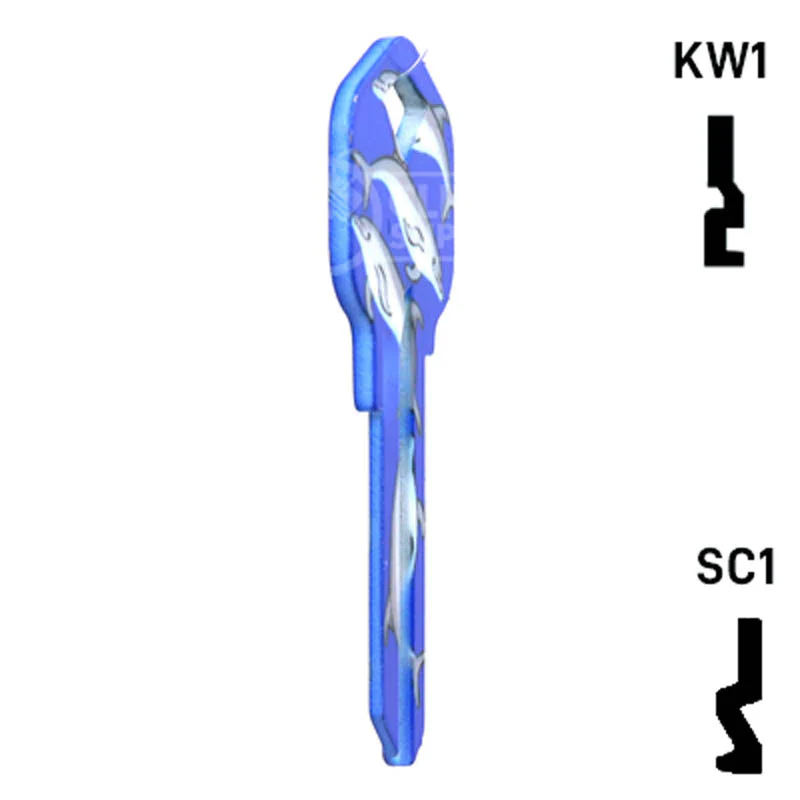 Happy Keys- Dolphins Key (Choose Keyway) - Image 5