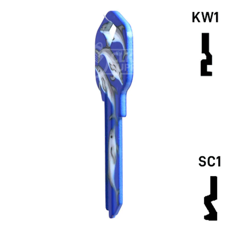 Happy Keys- Dolphins Key (Choose Keyway) - Image 8