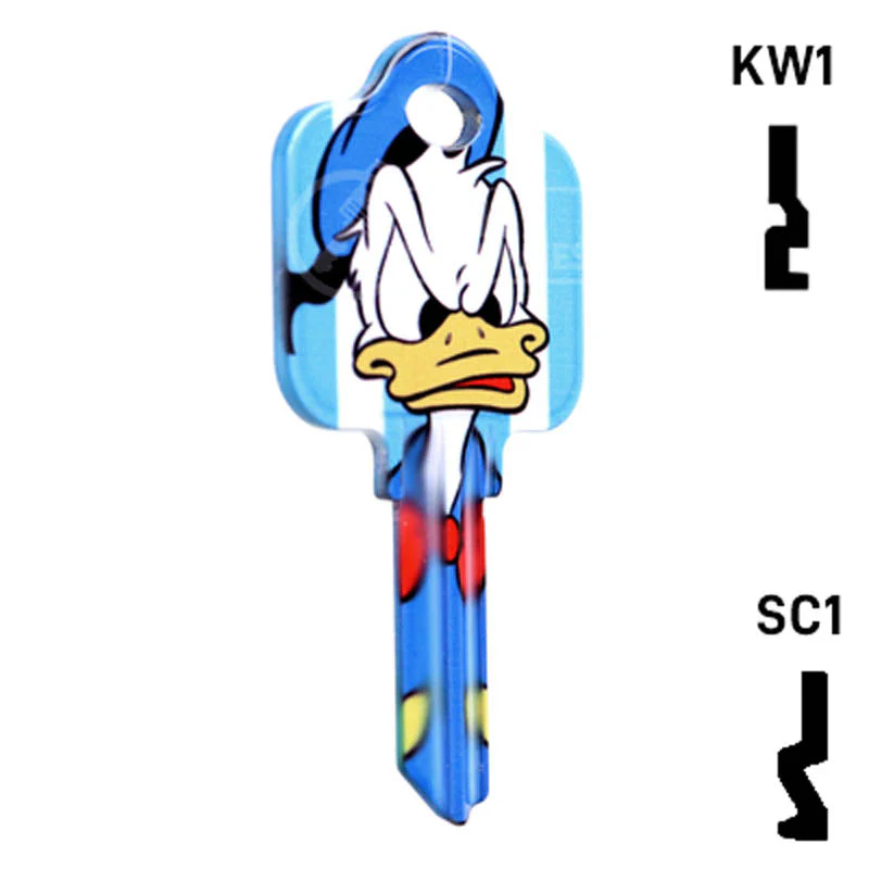 Happy Keys- Donald Duck Key (Choose Keyway) - Image 4