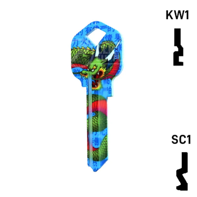 Happy Keys- Dragon Key (Choose Keyway) - Image 11
