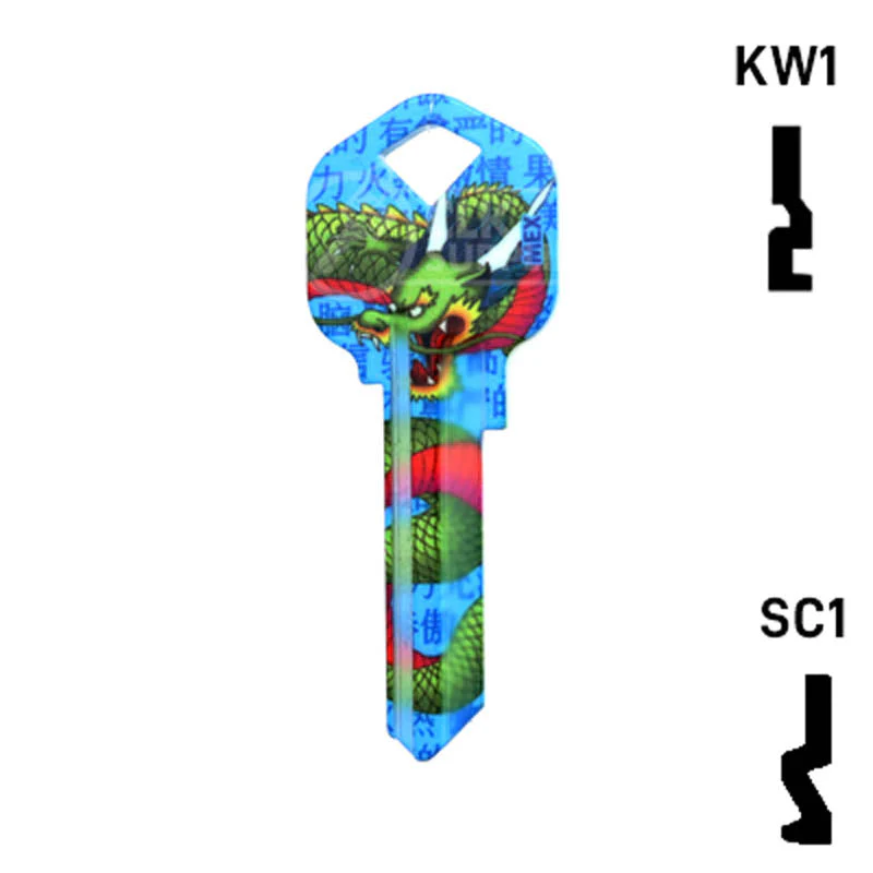 Happy Keys- Dragon Key (Choose Keyway) - Image 12