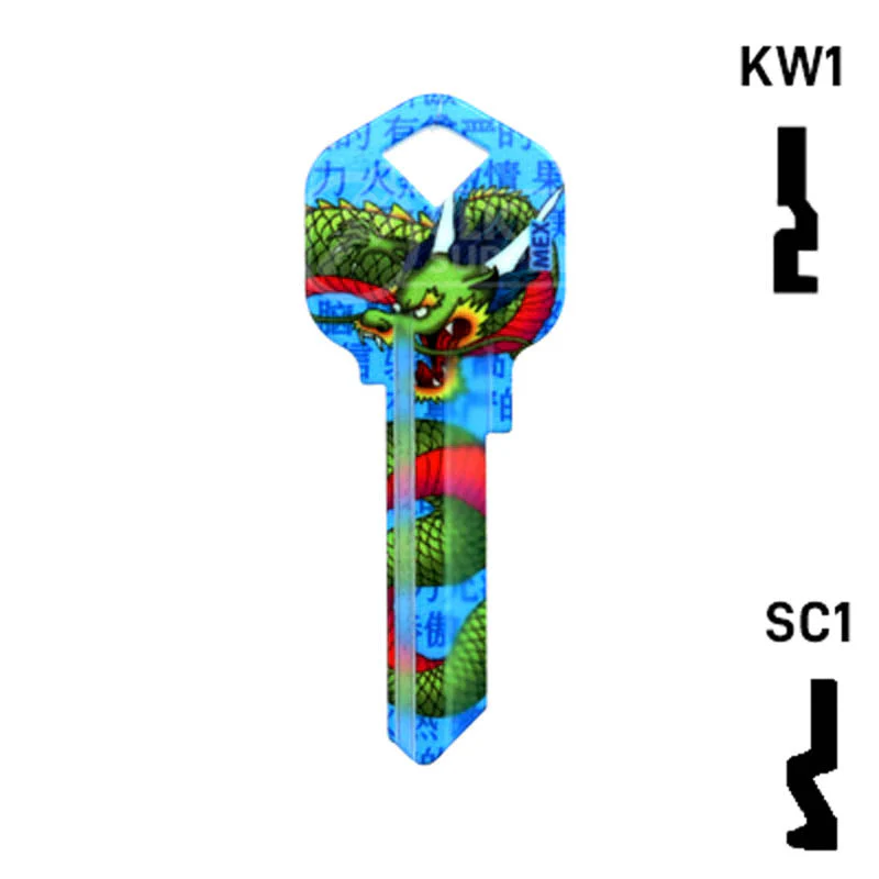Happy Keys- Dragon Key (Choose Keyway) - Image 13
