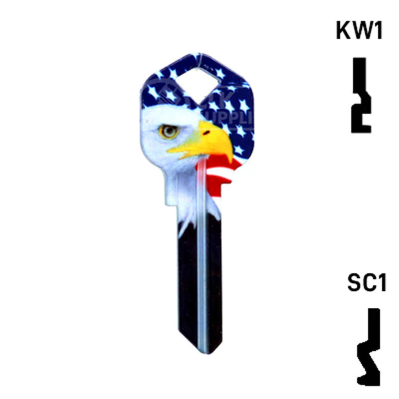 Happy Keys- Eagle Liberty Key (Choose Keyway) - Image 2