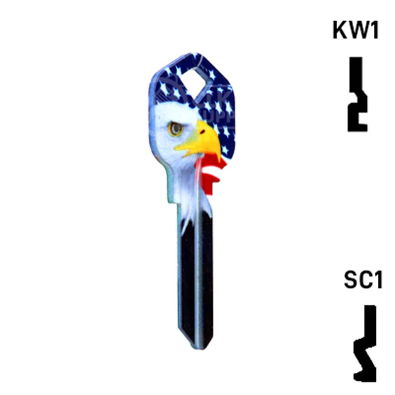 Happy Keys- Eagle Liberty Key (Choose Keyway) - Image 4