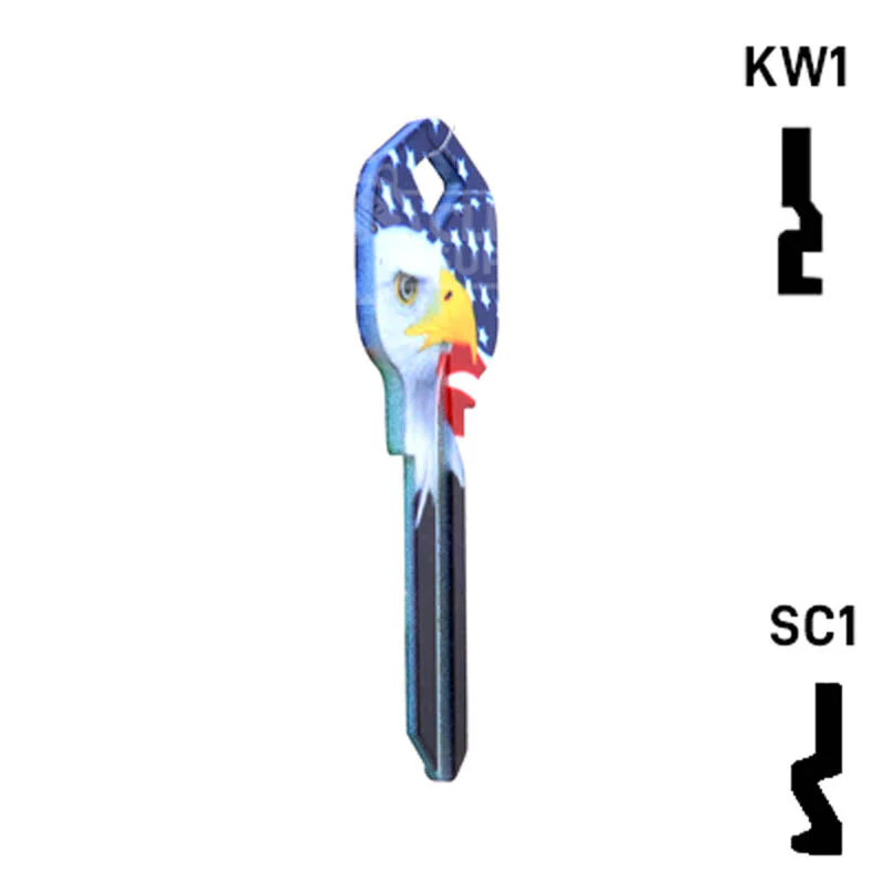 Happy Keys- Eagle Liberty Key (Choose Keyway) - Image 5
