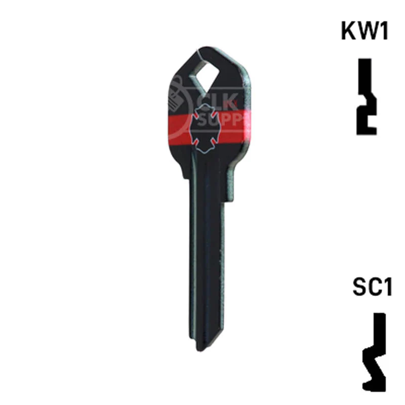 Happy Keys- Firefighter Key (Choose Keyway) - Image 10