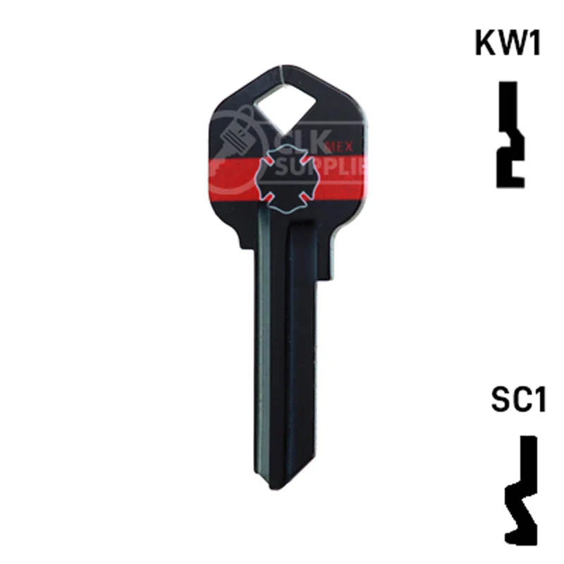 Happy Keys- Firefighter Key (Choose Keyway) - Image 12
