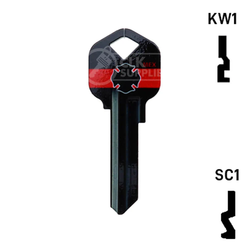 Happy Keys- Firefighter Key (Choose Keyway) - Image 13