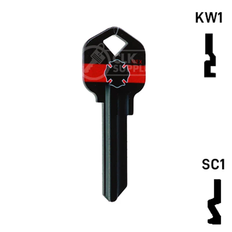 Happy Keys- Firefighter Key (Choose Keyway) - Image 15
