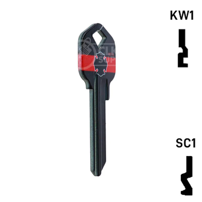 Happy Keys- Firefighter Key (Choose Keyway) - Image 17