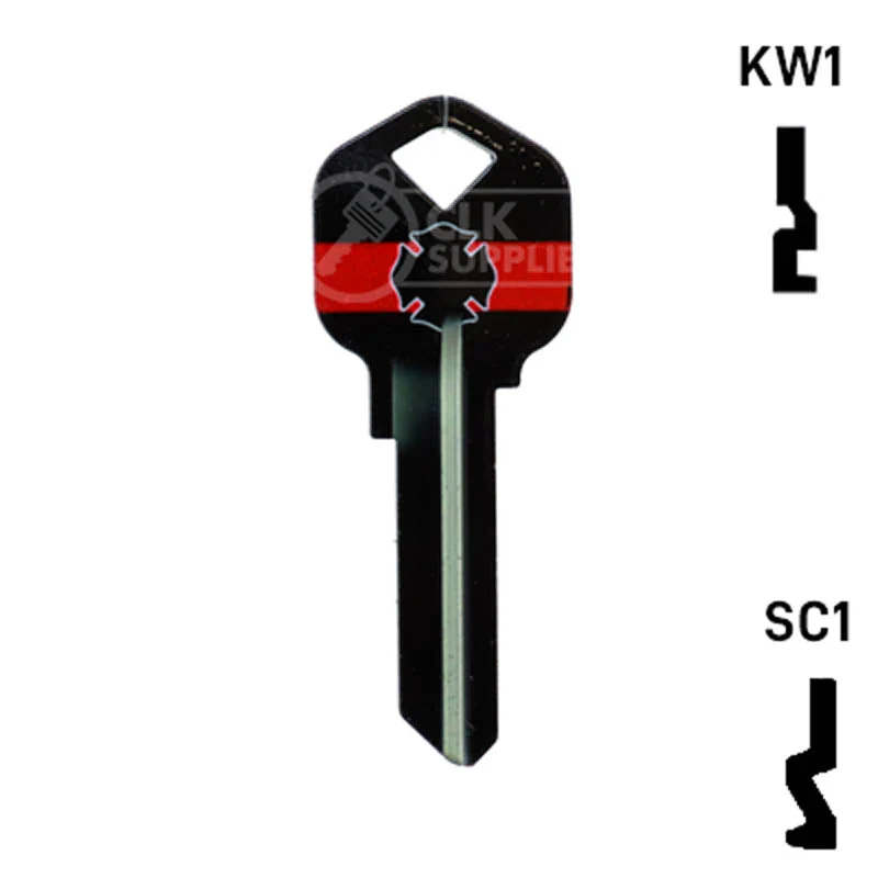 Happy Keys- Firefighter Key (Choose Keyway) - Image 2