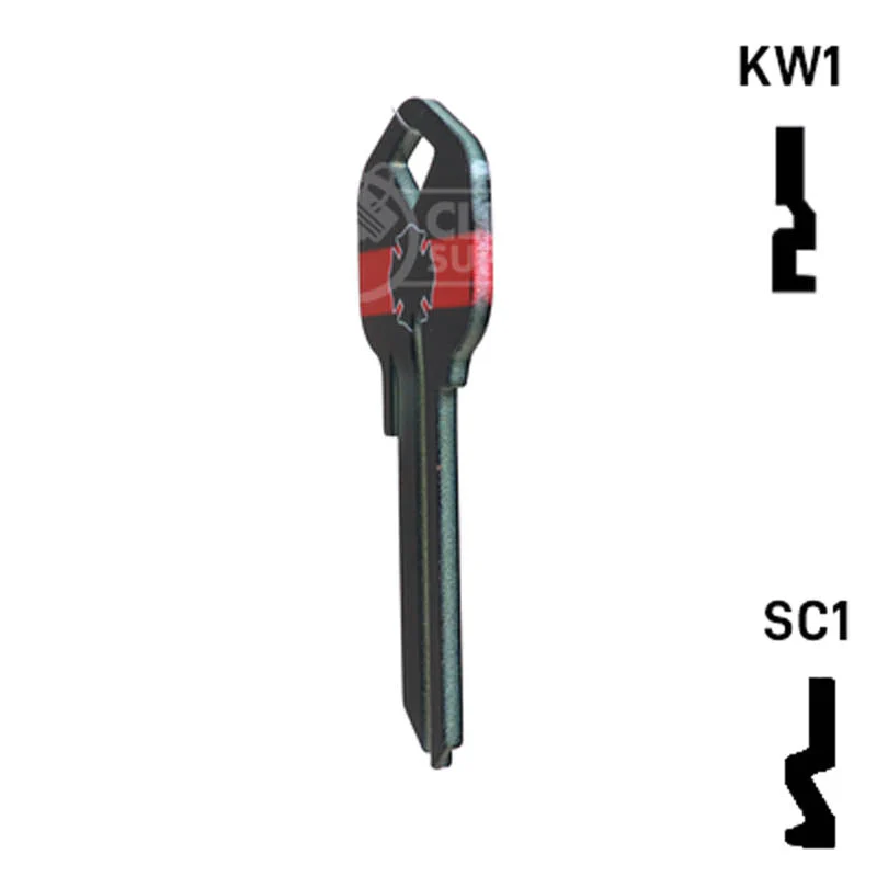 Happy Keys- Firefighter Key (Choose Keyway) - Image 21