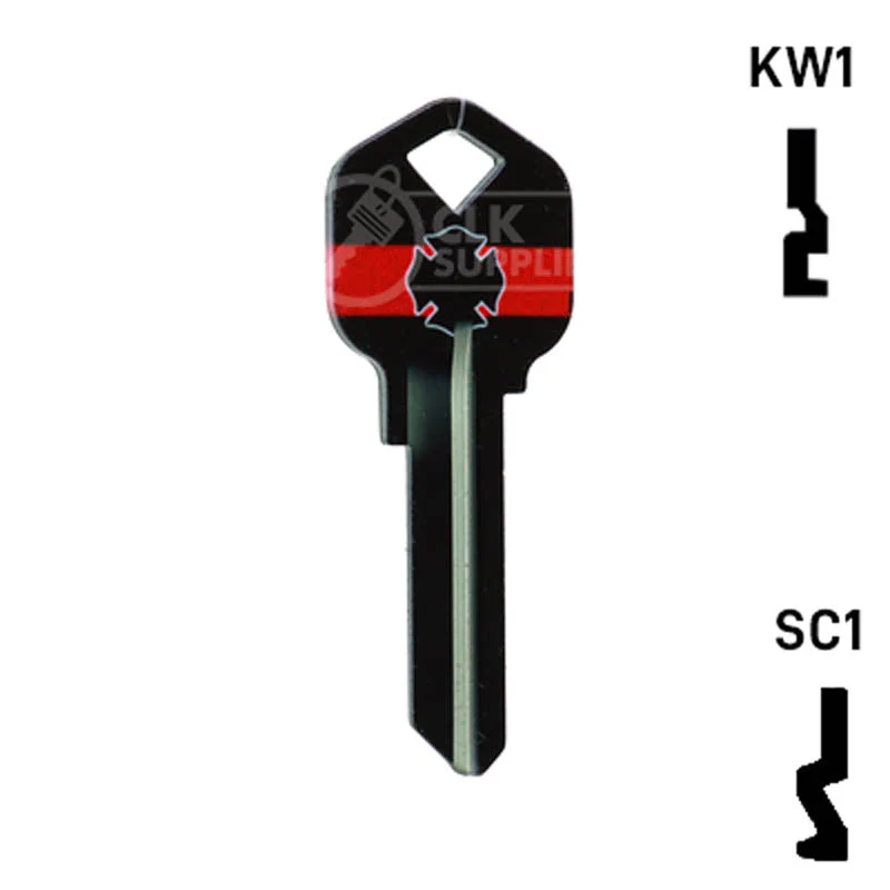 Happy Keys- Firefighter Key (Choose Keyway) - Image 3