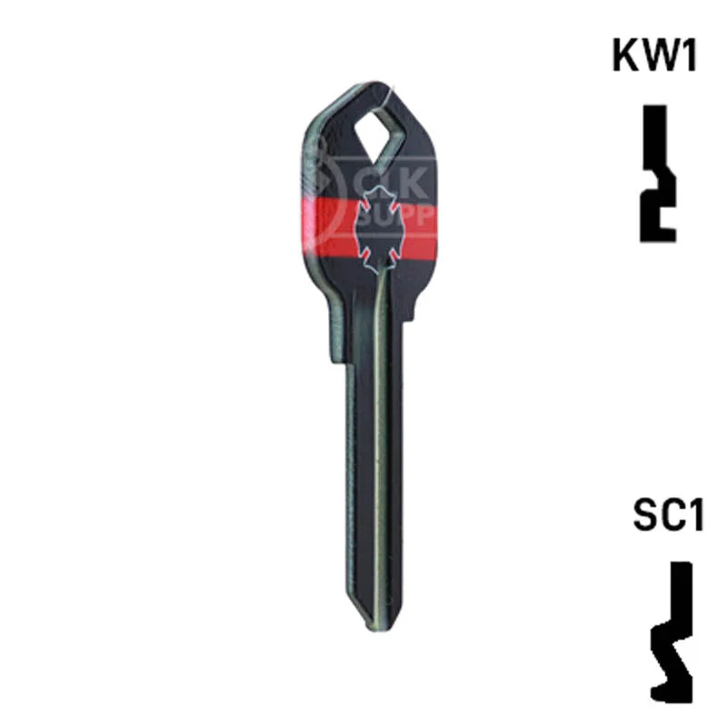 Happy Keys- Firefighter Key (Choose Keyway) - Image 5