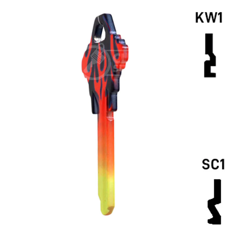 Happy Keys- Flames Key (Choose Keyway) - Image 21