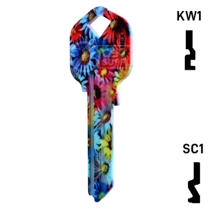 Happy Keys- Flowers Key (Choose Keyway) - Image 11