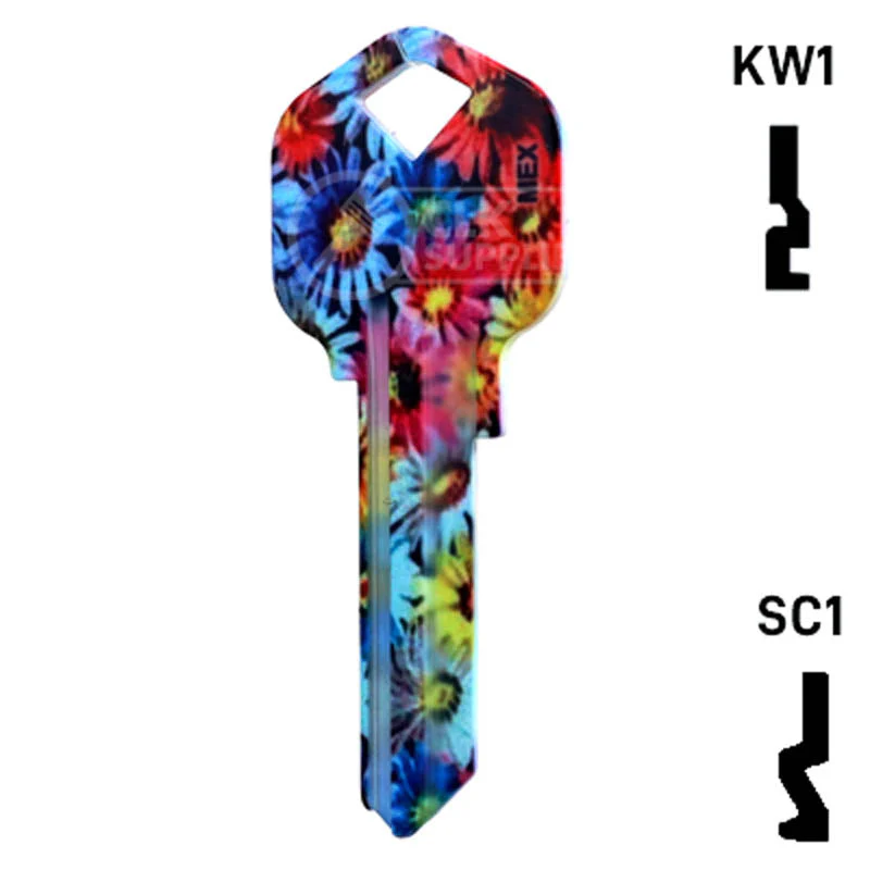 Happy Keys- Flowers Key (Choose Keyway) - Image 12