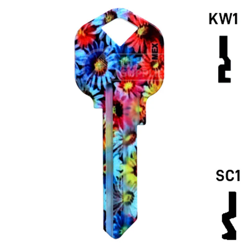 Happy Keys- Flowers Key (Choose Keyway) - Image 14