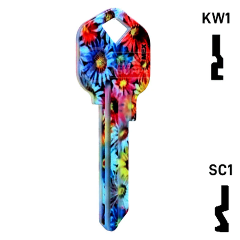 Happy Keys- Flowers Key (Choose Keyway) - Image 16