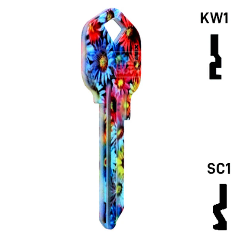 Happy Keys- Flowers Key (Choose Keyway) - Image 17