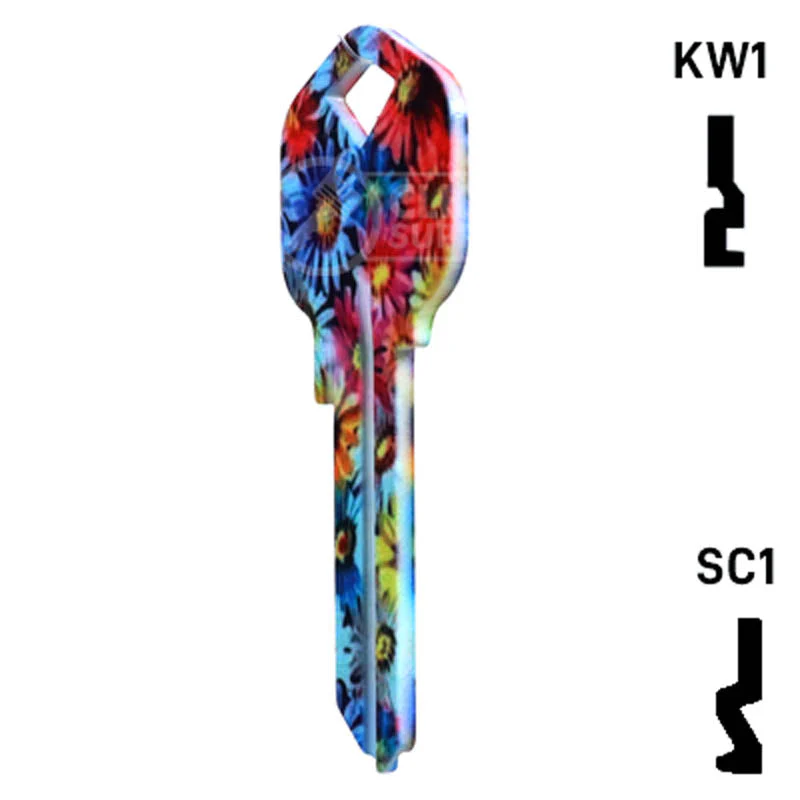 Happy Keys- Flowers Key (Choose Keyway) - Image 22