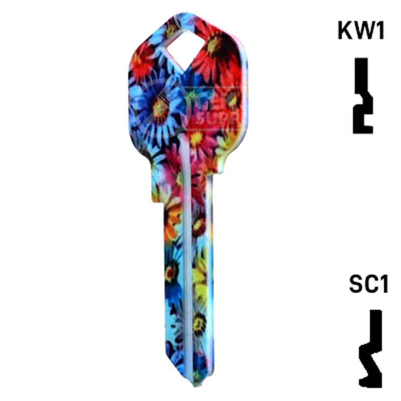 Happy Keys- Flowers Key (Choose Keyway) - Image 23