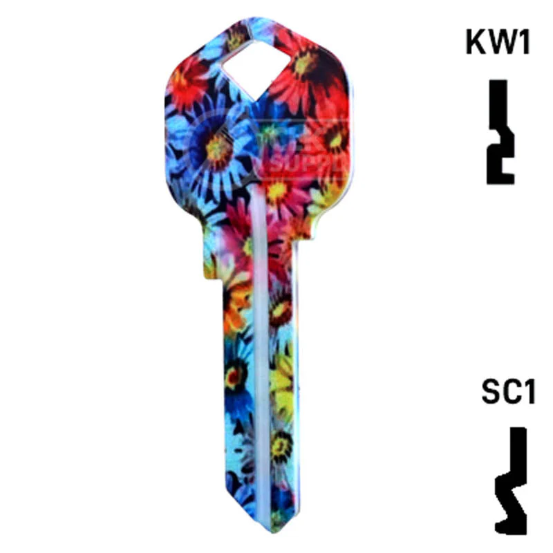 Happy Keys- Flowers Key (Choose Keyway) - Image 24