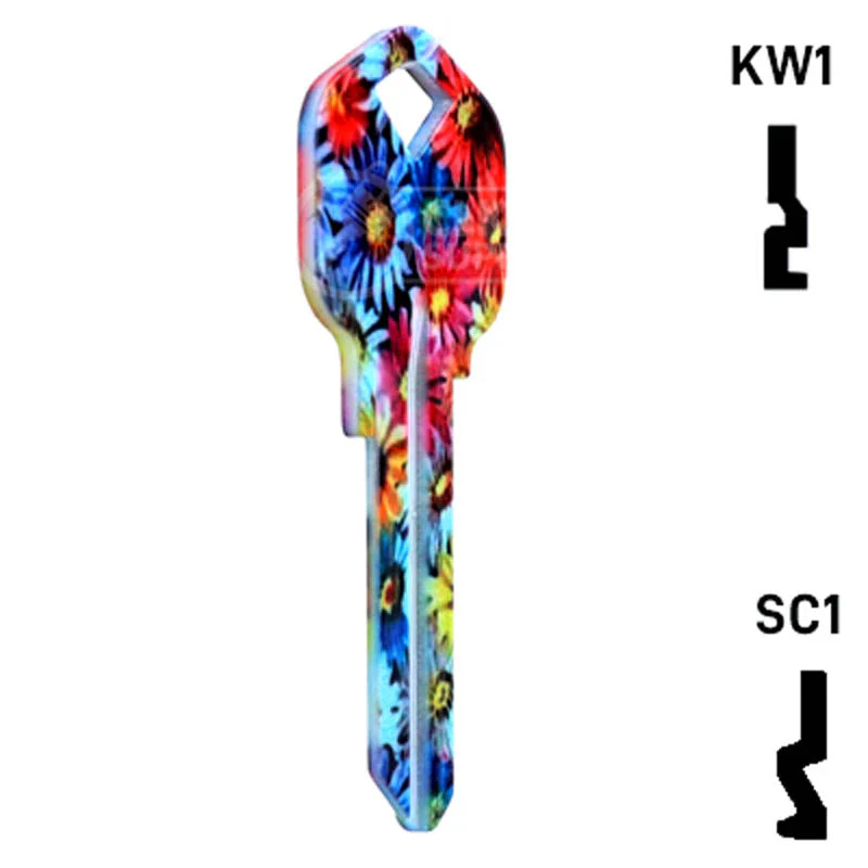 Happy Keys- Flowers Key (Choose Keyway) - Image 5