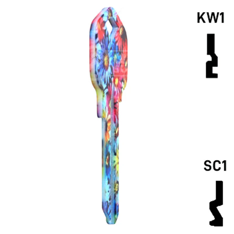Happy Keys- Flowers Key (Choose Keyway) - Image 6
