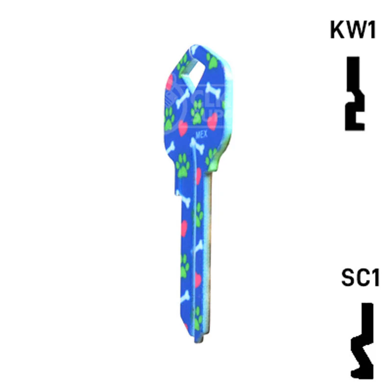 Happy Keys- German Shepherd Key (Choose Keyway) - Image 9
