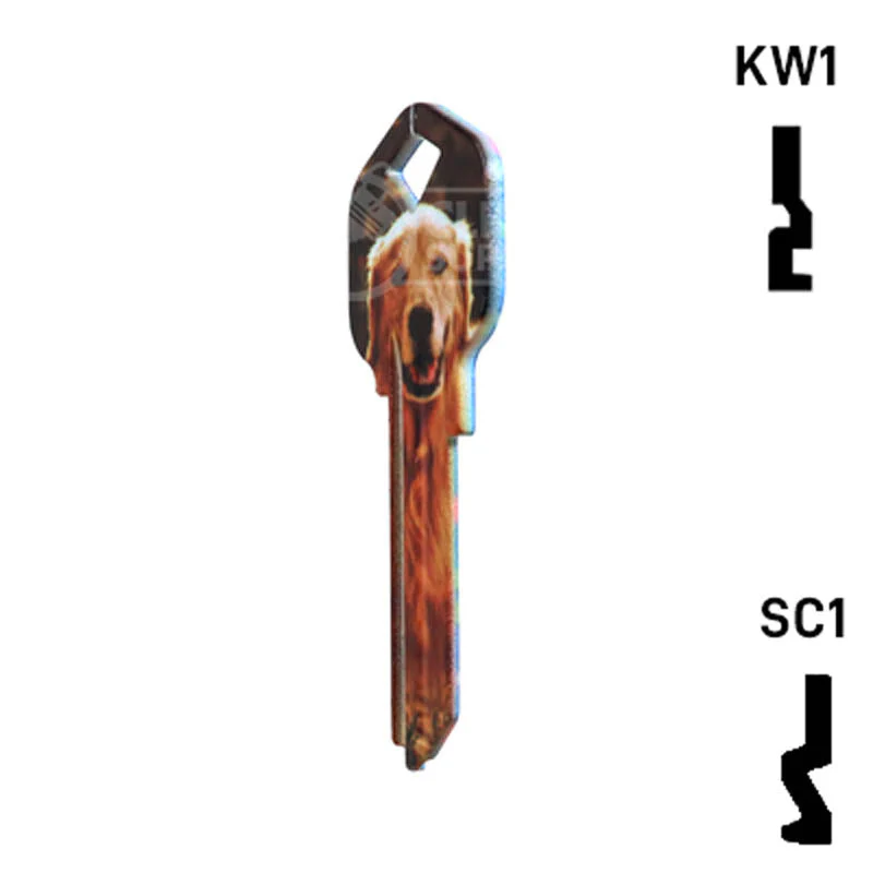 Happy Keys- Golden Retriever Key (Choose Keyway) - Image 21