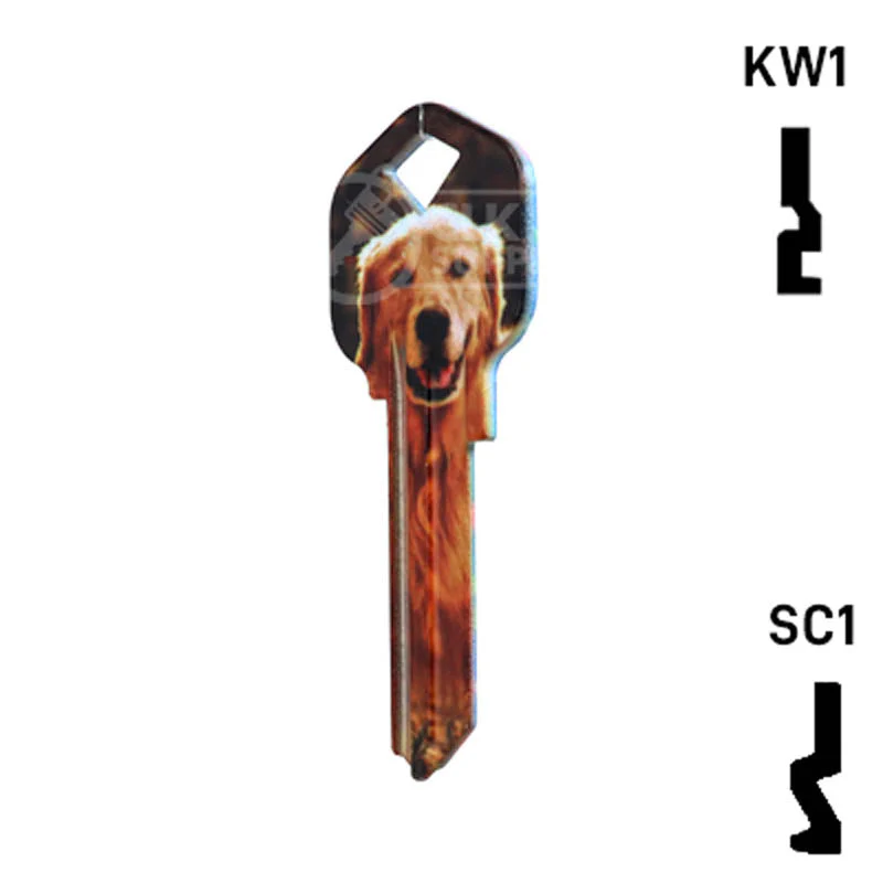Happy Keys- Golden Retriever Key (Choose Keyway) - Image 22