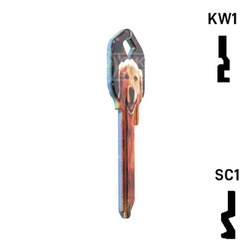 Happy Keys- Golden Retriever Key (Choose Keyway) - Image 5