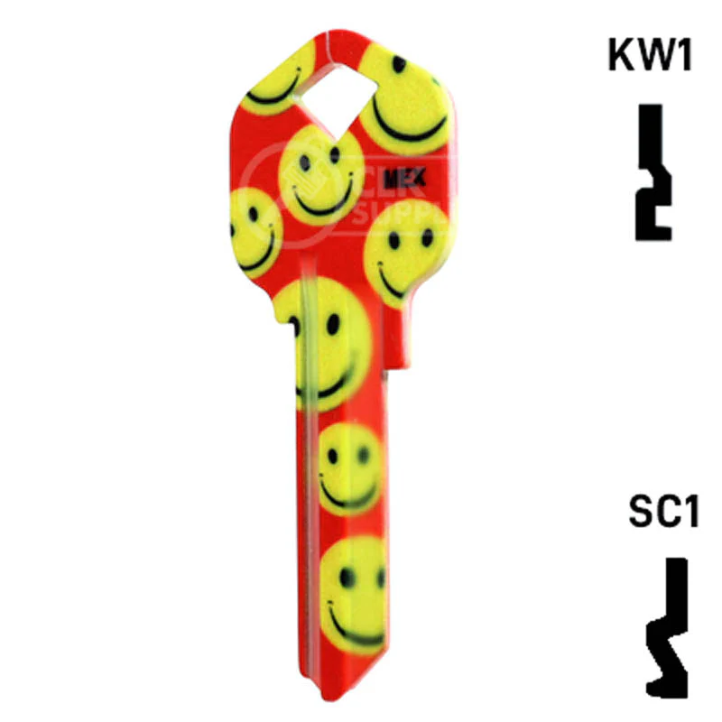 Happy Keys- Happy Faces Key (Choose Keyway) - Image 11