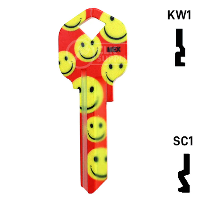 Happy Keys- Happy Faces Key (Choose Keyway) - Image 12