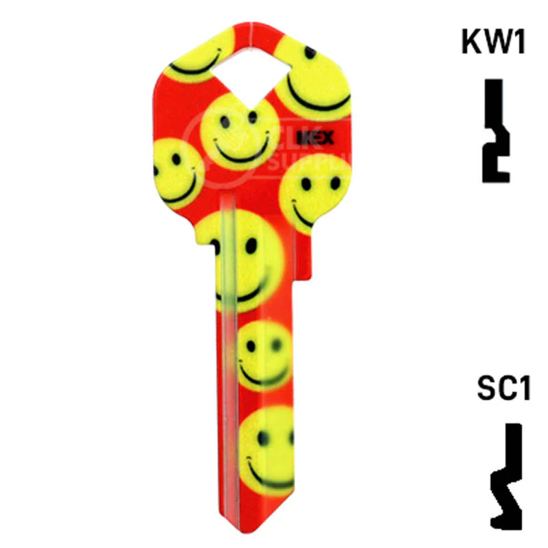 Happy Keys- Happy Faces Key (Choose Keyway) - Image 13